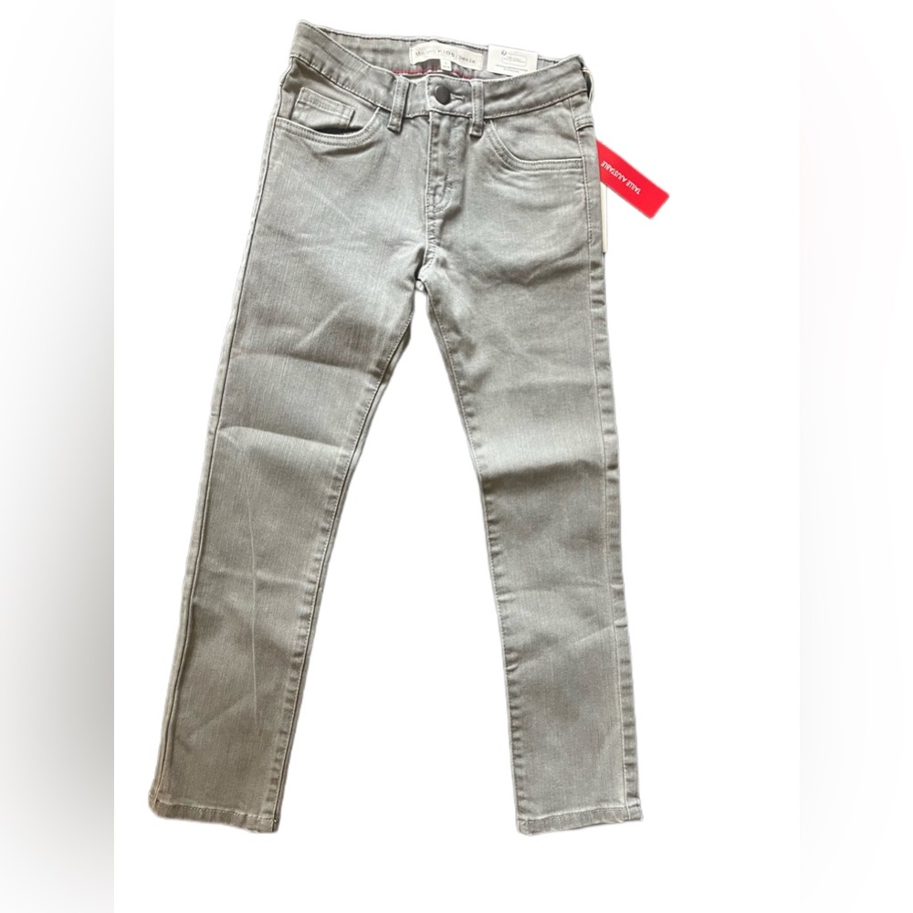 Monoprix KIDS Denim, size 8, slim fit stretch gray, NWT, from Paris.